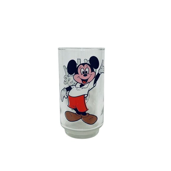 Vintage Walt Disney Productions Mickey Mouse Drinking Glass - Picture 1 of 4